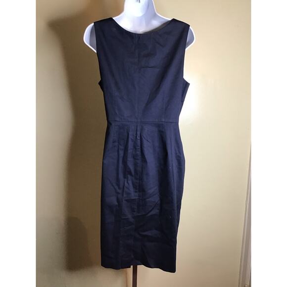 Boden Women Cotton Sleeveless Bow Shift Dress Women's Size 10 Blue - Picture 3 of 11